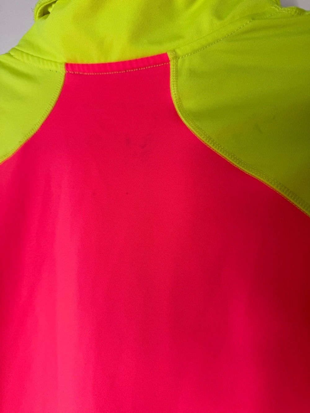 Brooks Hot Pink and Neon Yellow Women's Running Half-Zip - Picture 8 of 8